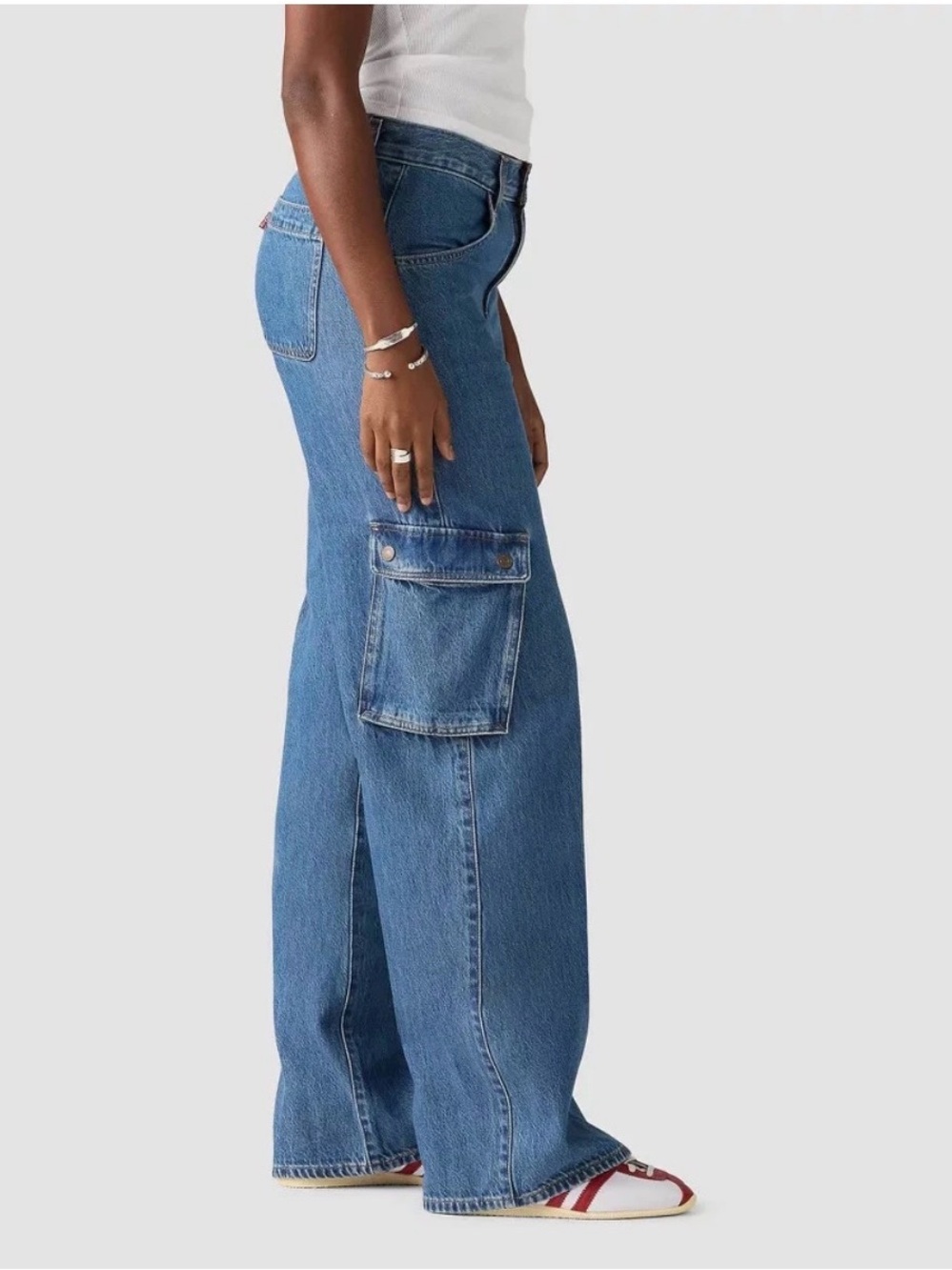 Levi's Superlow Loose Cargo Jeans Size 27 - Picture 4 of 13